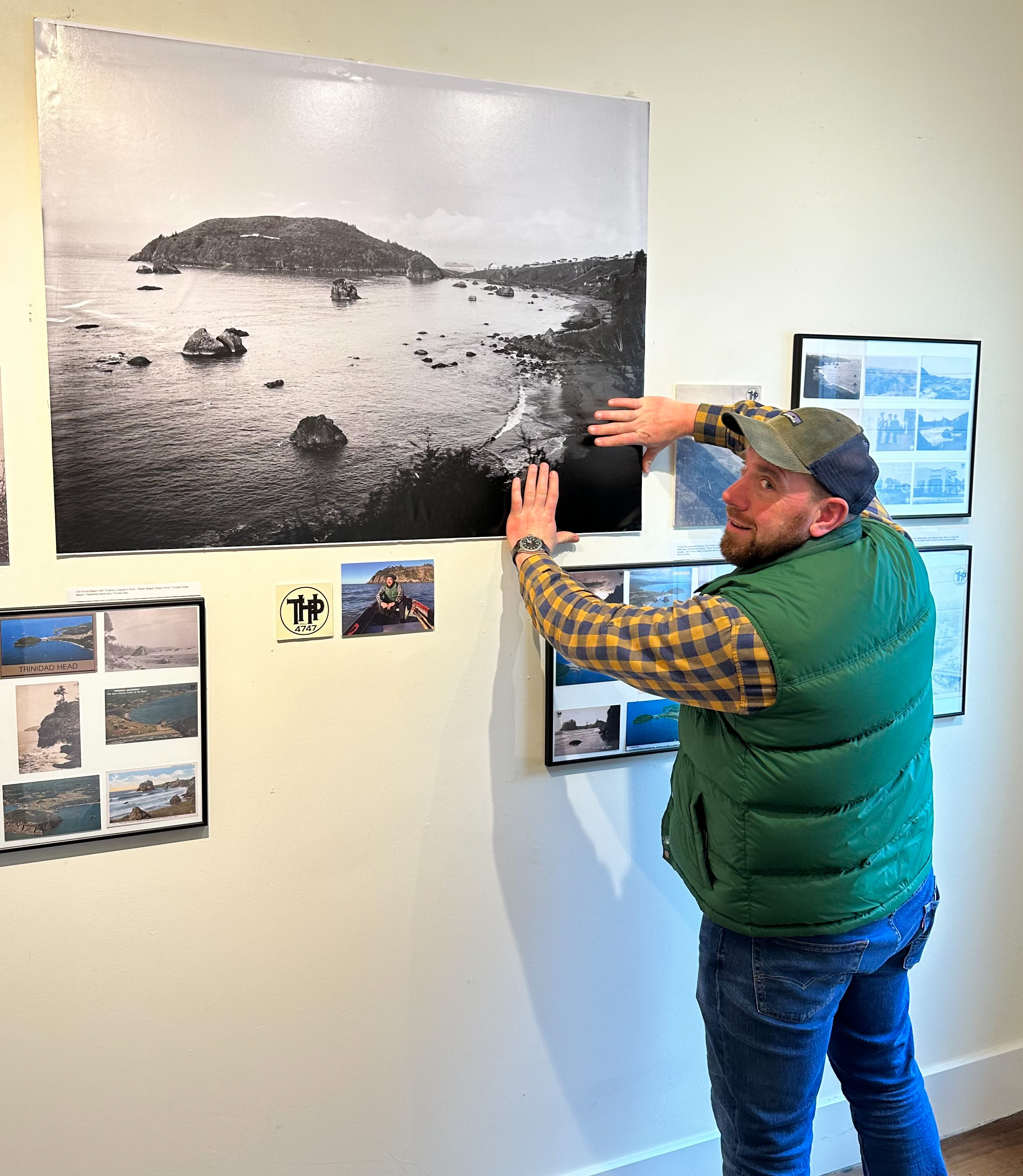 Steve installs artwork