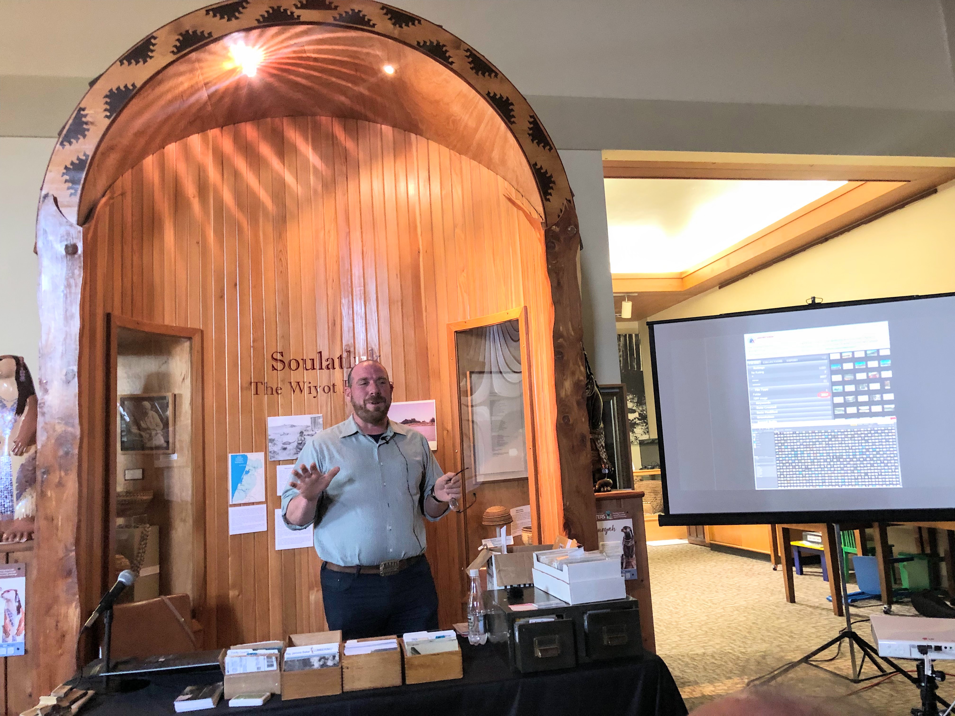 THP postcard talk for HCHS at the Clarke Museum 