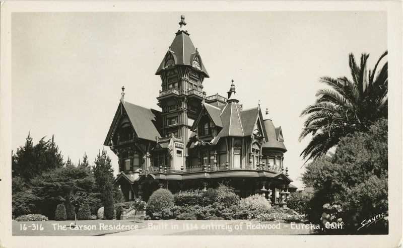 The Carson Residence - Built in 1884 entirely of Redwood - Eureka, Calif - Sawyer