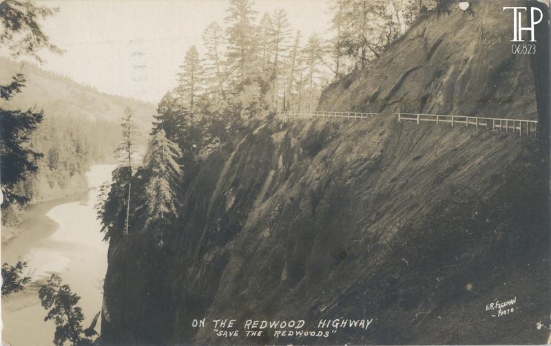 Looking North on Redwood Highway between Redway and Garberville