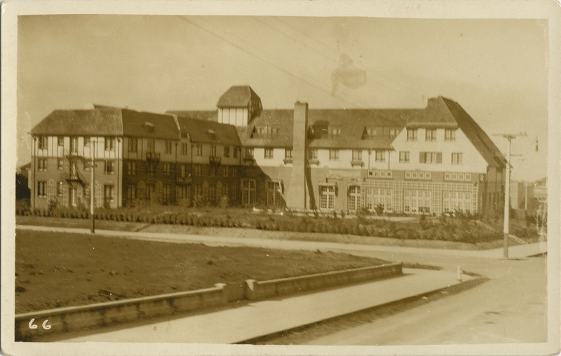 RPPC showing backside of Eureka Inn