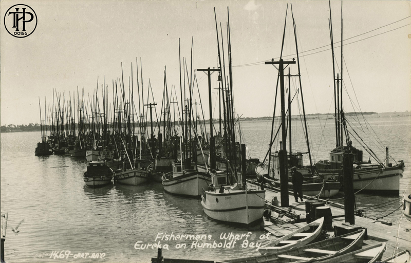 Fishermens Wharf at Eureka on Humboldt Bay · 1469-ART-RAY