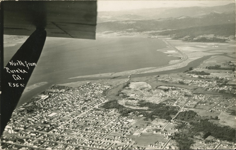 North from Eureka Cal - Aerial Photo