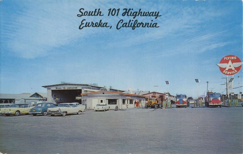South 101 Highway Eureka, California - NORTH COAST CAR and TRUCK SERVICE - Bob Clearwater - Dexter Press