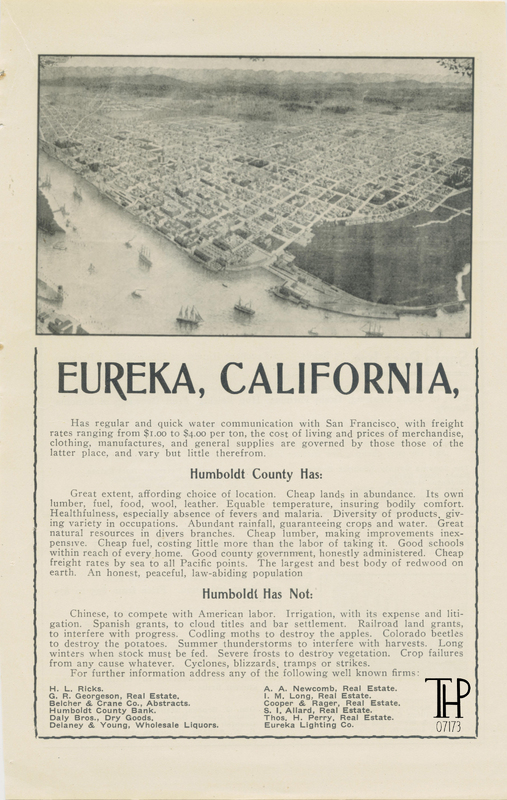 1906 Eureka Promotional Advertisement