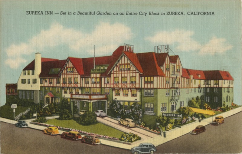 EUREKA INN - Set in a Beautiful Garden on an Entire City Block in EUREKA, CALIFORNIA - A Colourpicture publication