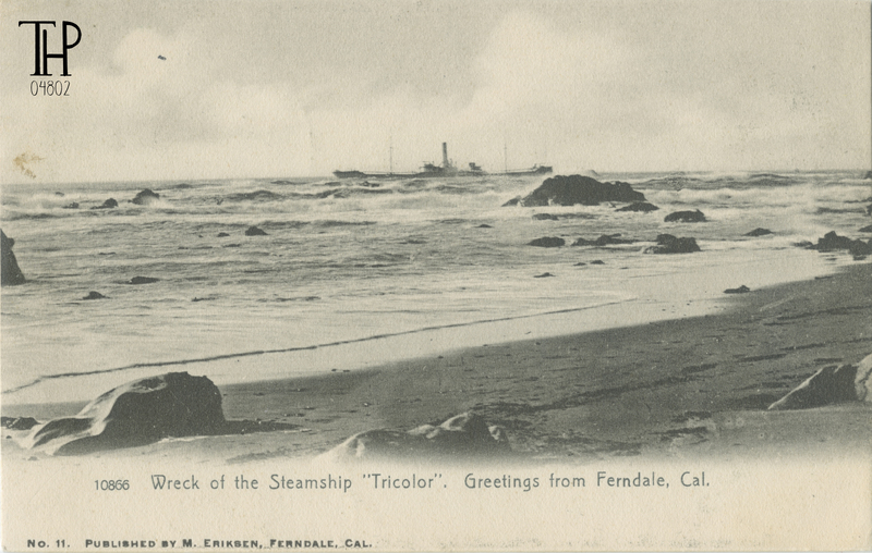 Steamer Tricolor shipwreck near Cape Mendocino