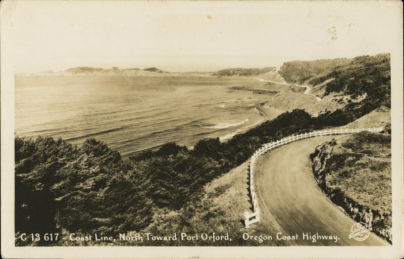 Coast Line, North Toward Port Orford, Oregon Coast Highway - Sawyer