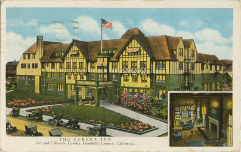 THE EUREKA INN - 7th and F Streets - Curt Teich