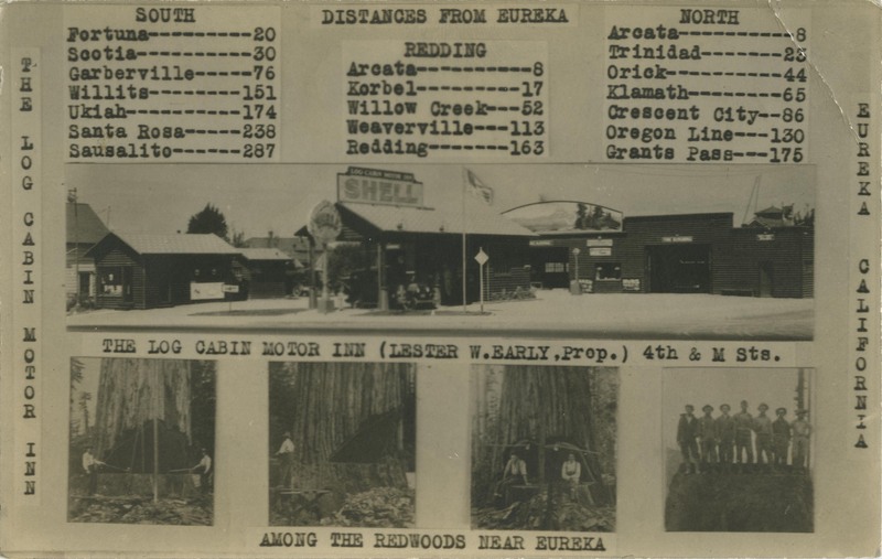 THE LOG CABIN MOTOR INN - 4th & M Sts.