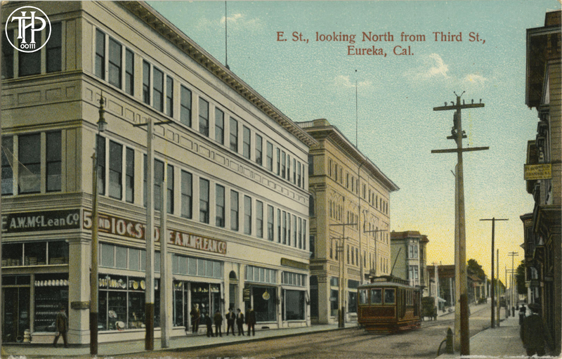 E St, looking North from Third Street, Eureka