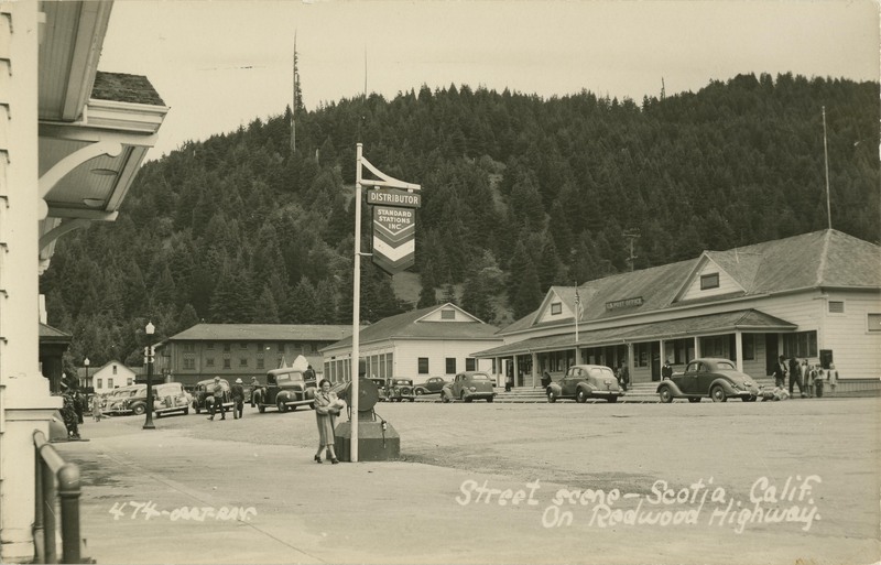 Street scene – Scotia, Calif. - Art-Ray