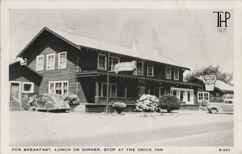 FOR BREAKFAST, LUNCH OR DINNER, STOP AT THE ORICK INN  . -   The Harrison Company Inc. - Union City