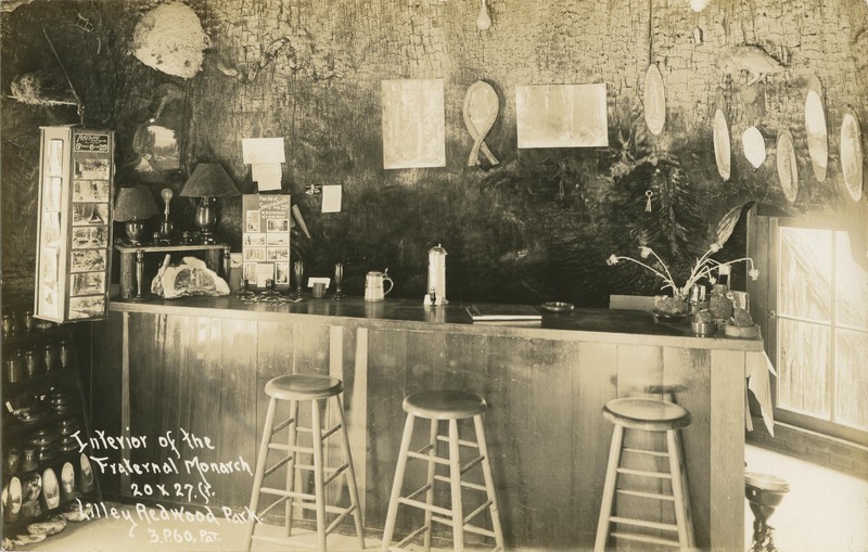 Interior of the Fraternal Monarch - 20 x 27 ft - Lilley Redwood Park - 3,P,60,PAT