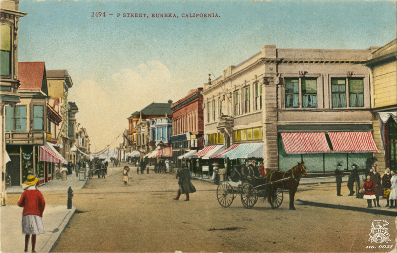 looking north on F Street, Eureka
