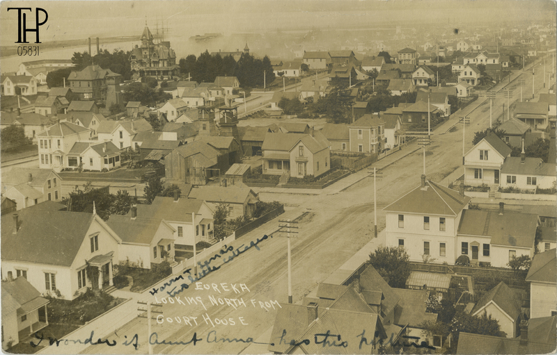 view from Humboldt County Courthouse - looking north on 4th Street