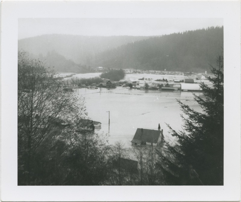 Flooding in Orick - 1955