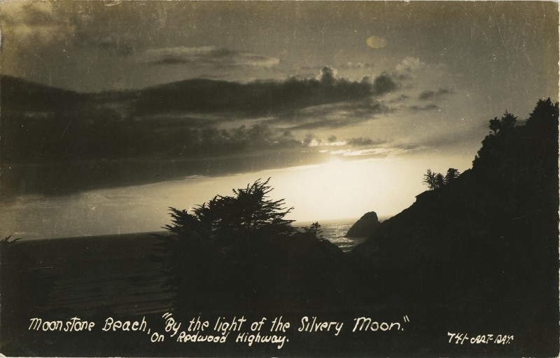 Moonstone Beach, 'By the light of the Silvery Moon.' - Art-Ray