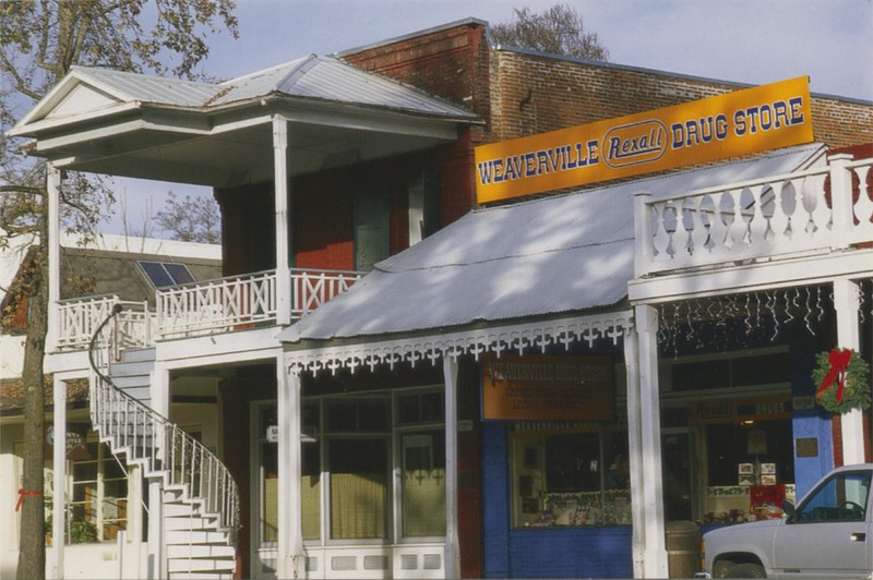 Weaverville's famous spiral staircase - Eastman's Postcards-West