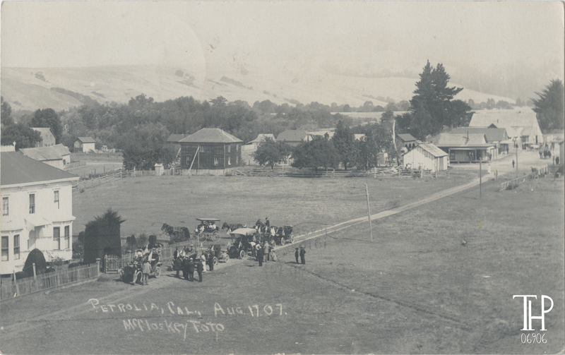 Petrolia during Governor Gillett visit - Aug 17, 1907