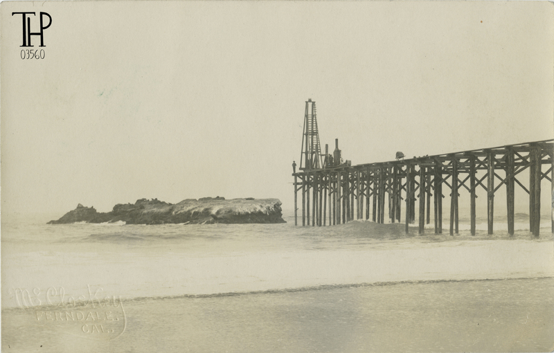 Mattole Wharf under Construction
