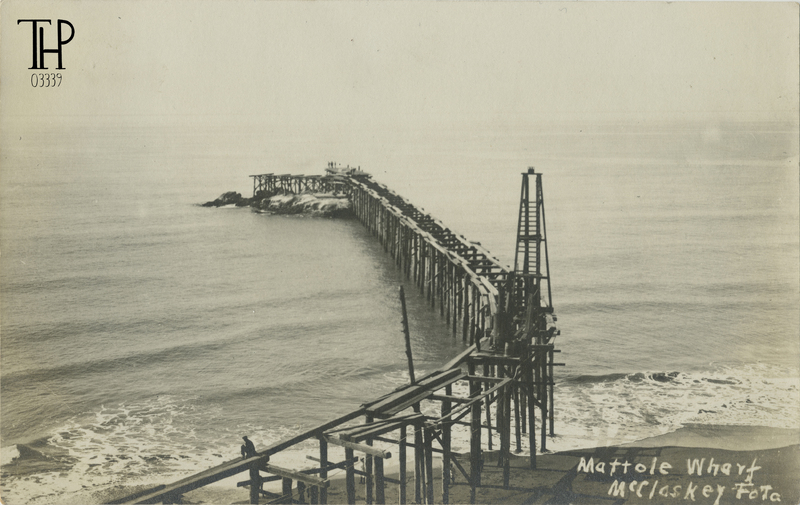 Mattole Wharf under Construction
